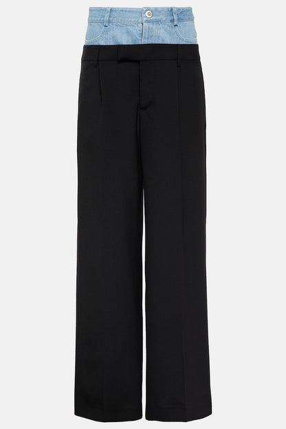Lily Patchwork Denim Pantolon