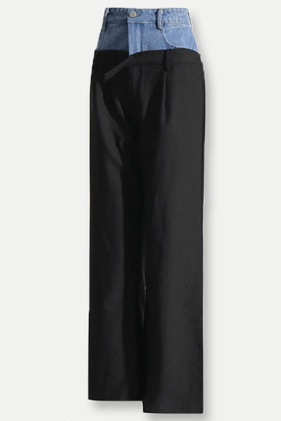 Lily Patchwork Denim Pantolon