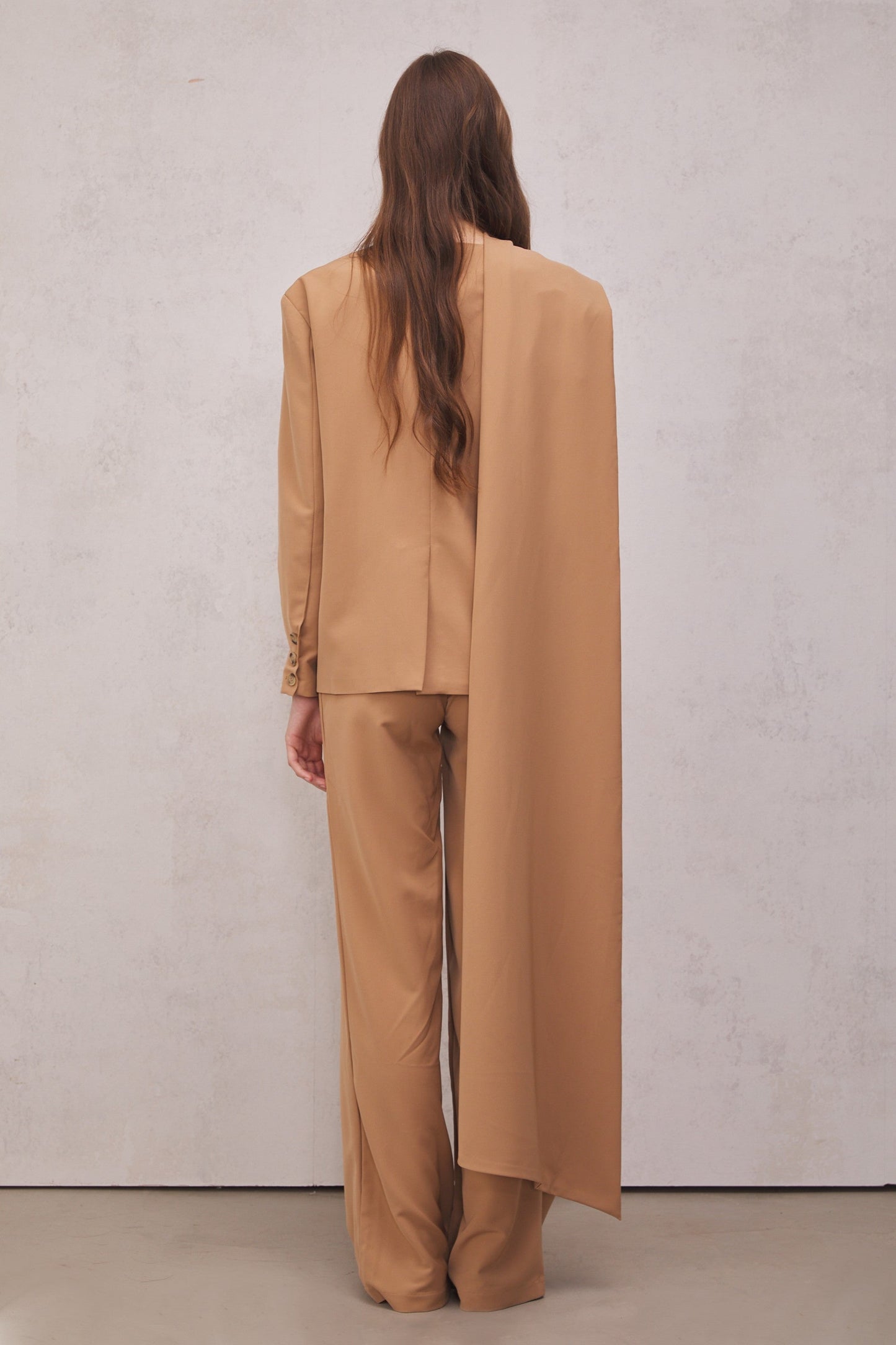 Claire Kesik Detaylı Blazer Takım (Kahverengi)