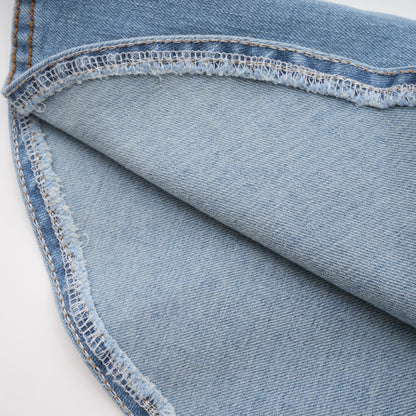 Cosmic Wave Denim Fırfırlı Etek