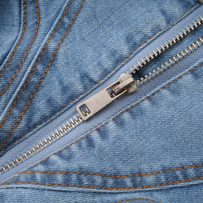Cosmic Wave Denim Fırfırlı Etek