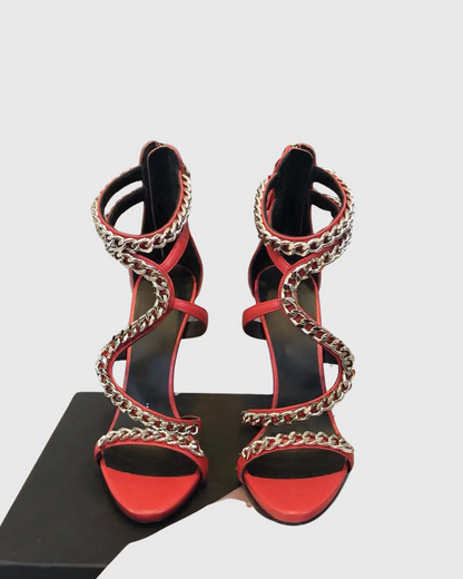 Lisa Chain Strap Topuklu Ayakkabı