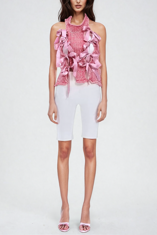 Harshita Fiyonklu Kesikli Örgü Üst