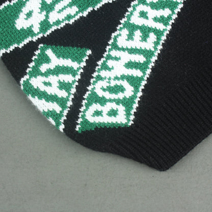 Pupreme Black and Green Sweater