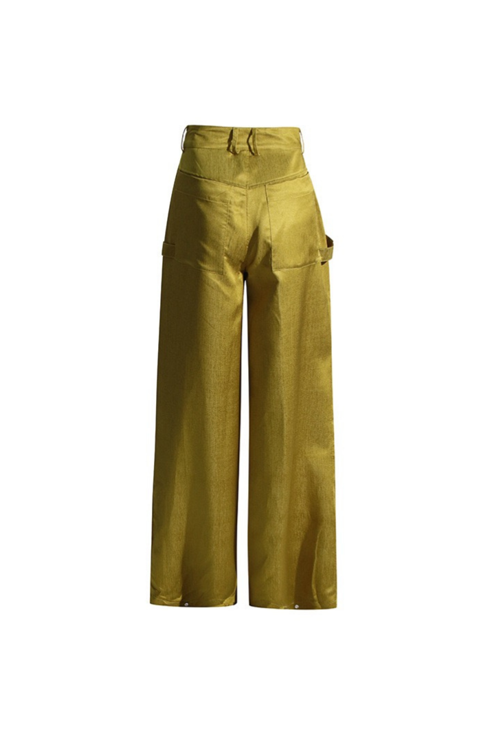 Brooklyn Pleat Yeşil Kargo Pantolon