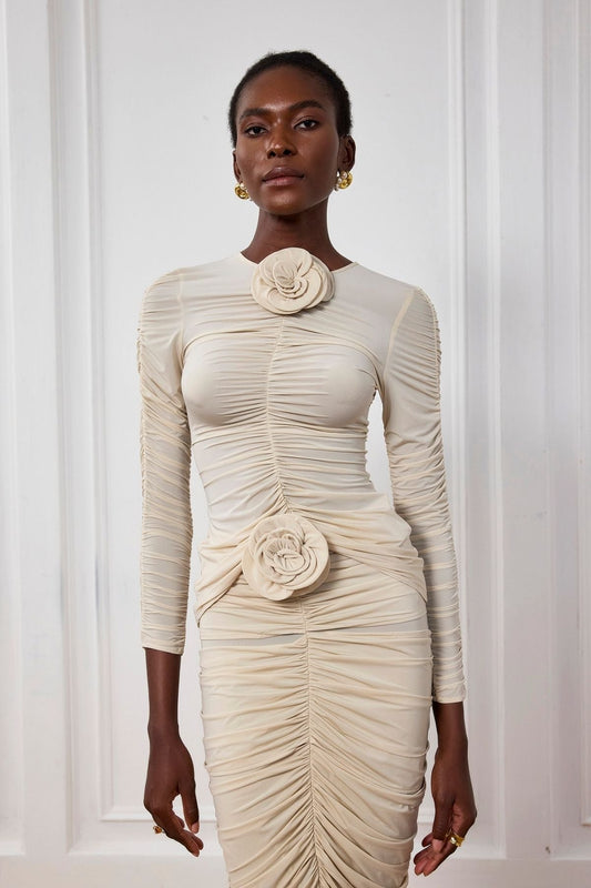 Kenya Çiçek Dantelli File Üst