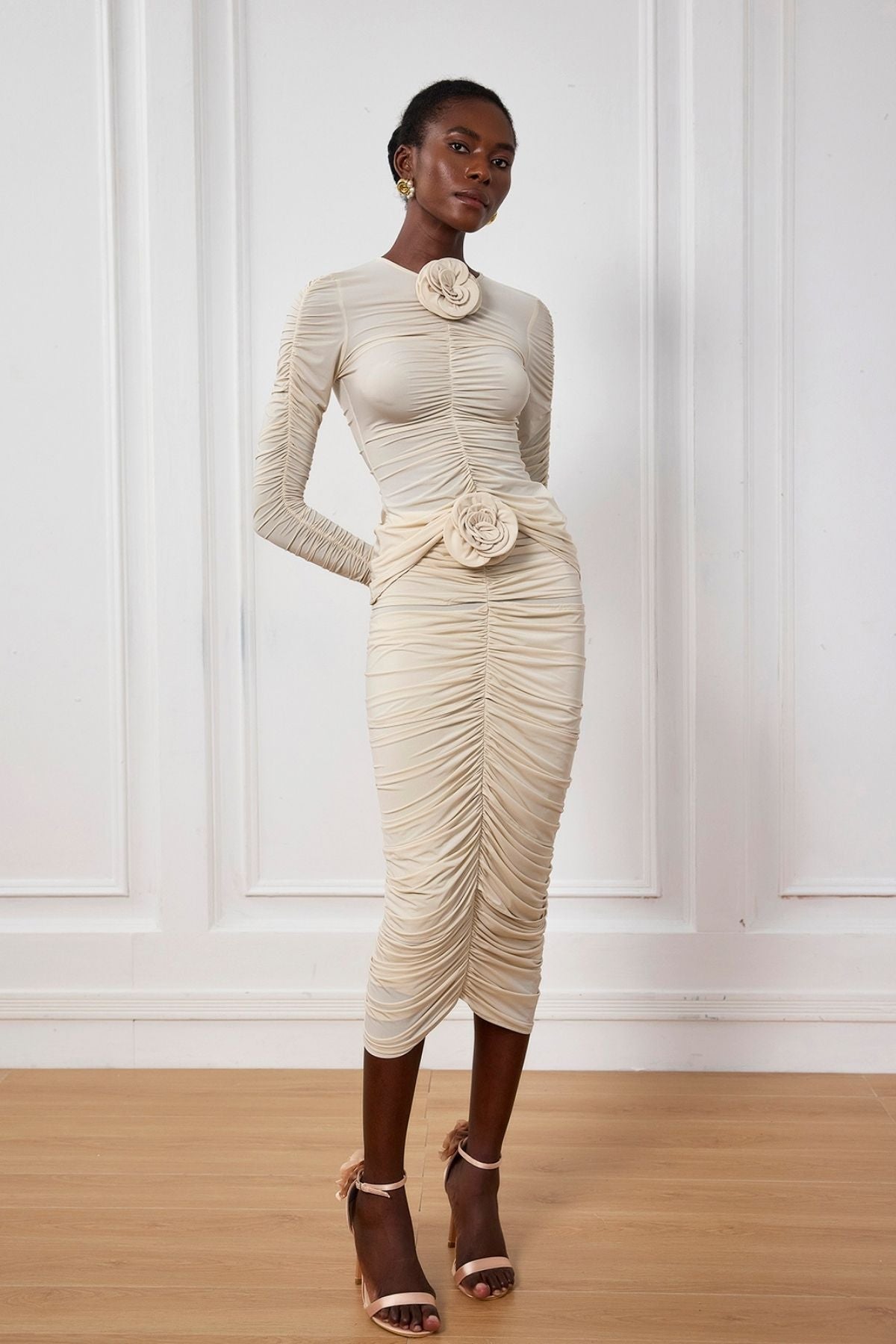 Kenya Çiçek Dantelli File Üst