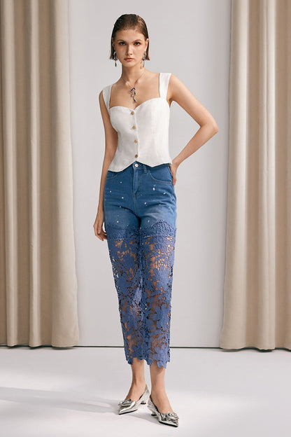 Kornelia Çapraz Bodycon Kolsuz Üst