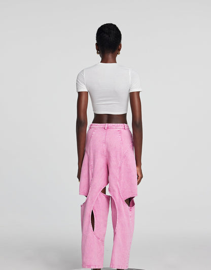 Lyric Hollow Pembe Pantolon