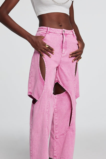 Lyric Hollow Pembe Pantolon