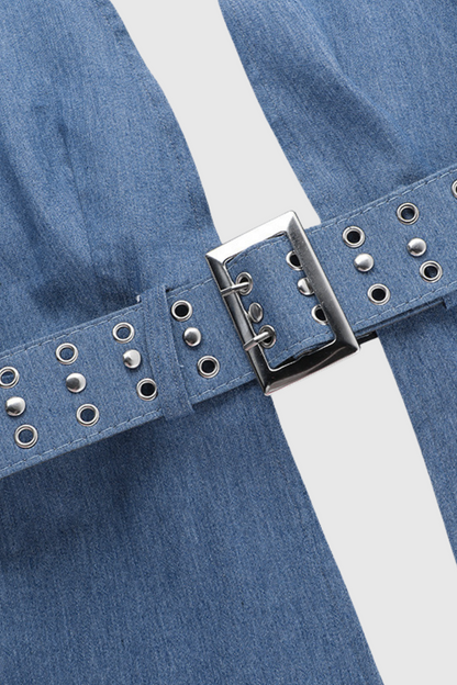 Mercy Tokalı Boyundan Bağlamalı Sırtsız Üst