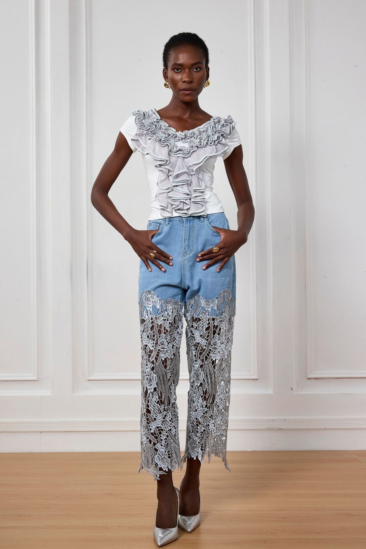 Milan Fırfırlı Bodycon Tişört