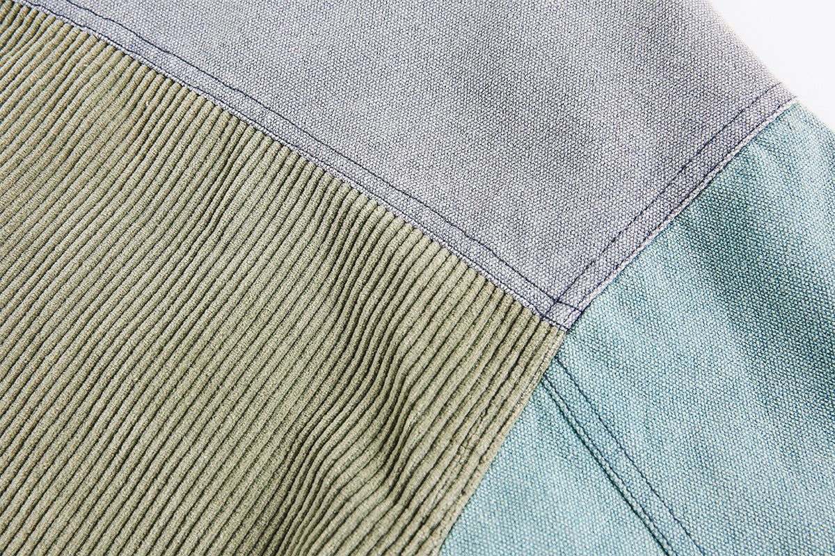 Nautica Retro Renk Bloklu Vintage Ceket