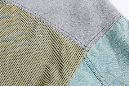 Nautica Retro Renk Bloklu Vintage Ceket