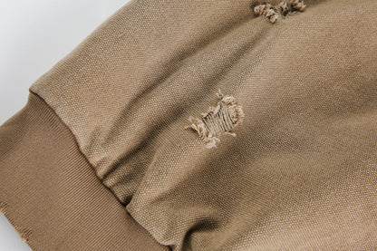 Heavy Washed Distressed Jacket