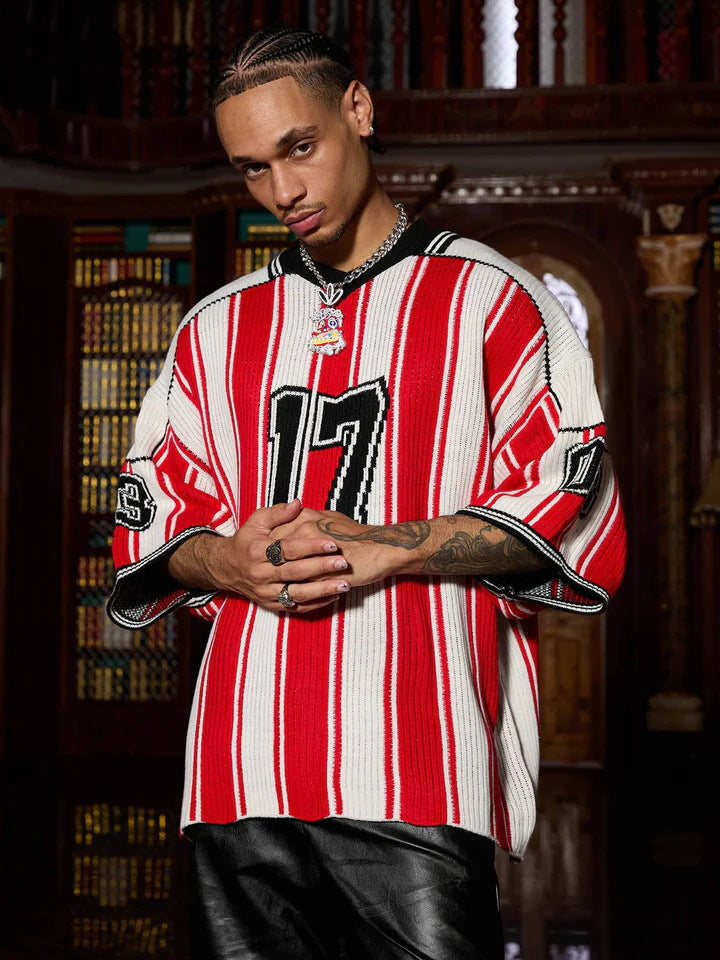 Striped 17 Varsity T-Shirt