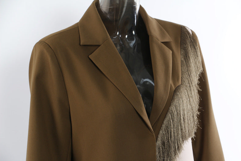 Boho Motion Fringe Coat