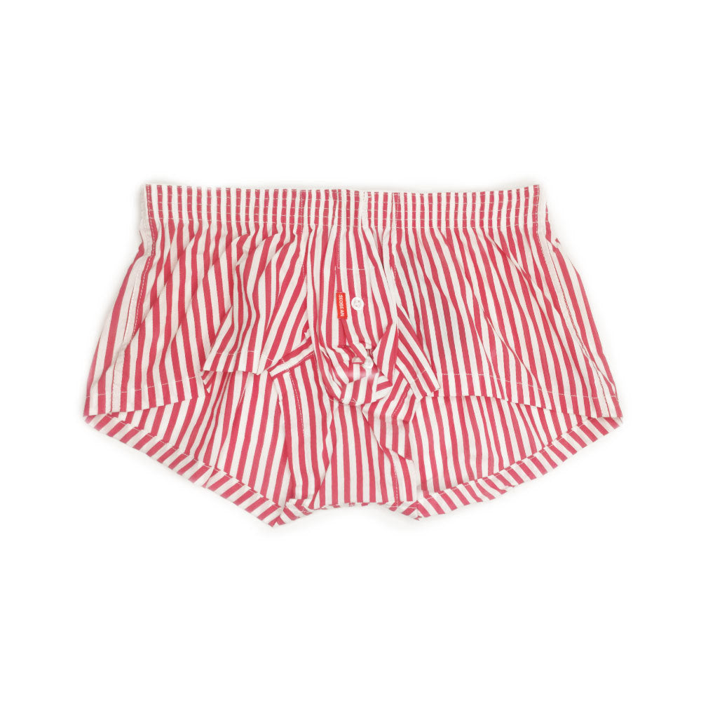 3 lü Set Hibbing Boys  çizgili  ev şortu dört köşeli açılımlı çıtçıtlı