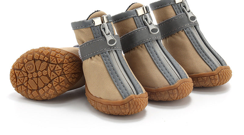 su geçirmez aşınmaya dayanıklı yansıtıcı köpek ayakkabılar