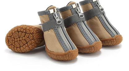 su geçirmez aşınmaya dayanıklı yansıtıcı köpek ayakkabılar