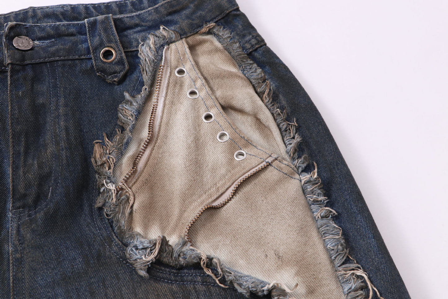 Dark Halo Retro Geniş Paça Kot Pantolon