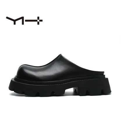 Luzz Kalın Tabanlı Unisex Deri Terlik