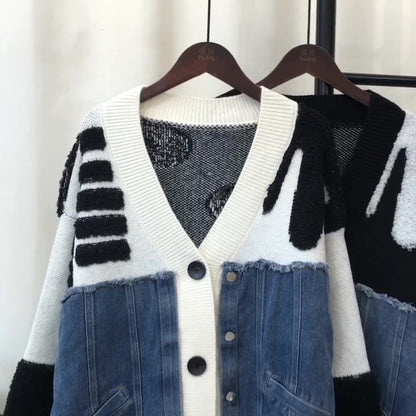 Prism Ember Patchwork Hırka