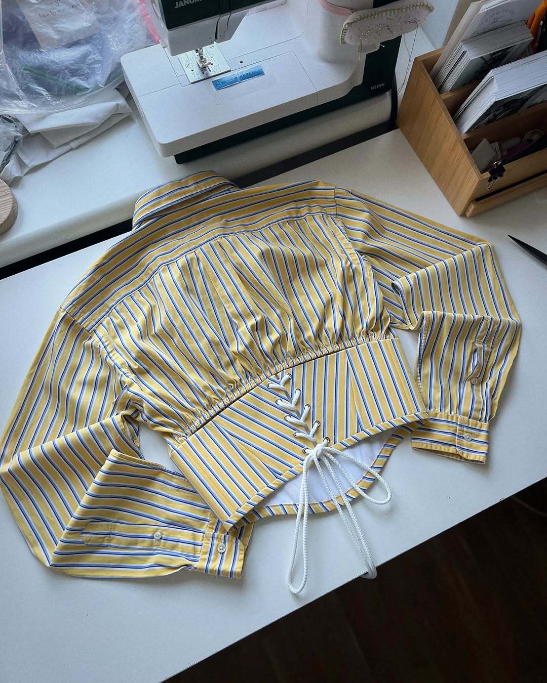 Matrix Bloom Korse Detay Yarım Gömlek Üst