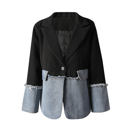 Katana Allegra Denim Patchwork Ceket