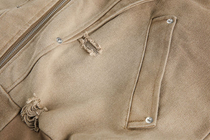 Heavy Washed Distressed Jacket