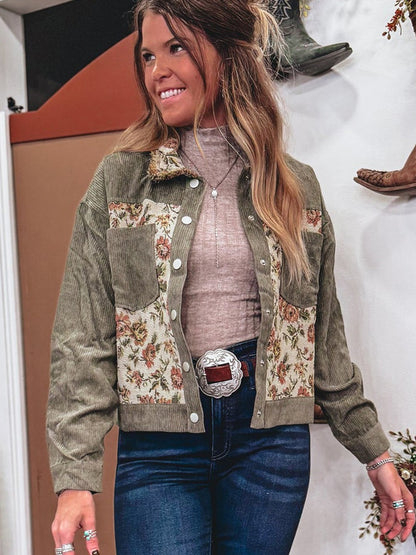 Sagen tasarım baskılı ceket kadın