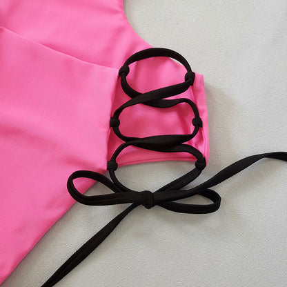 Solar Kiss Sırt Çapraz Bağcıklı Tek Parça Bikini