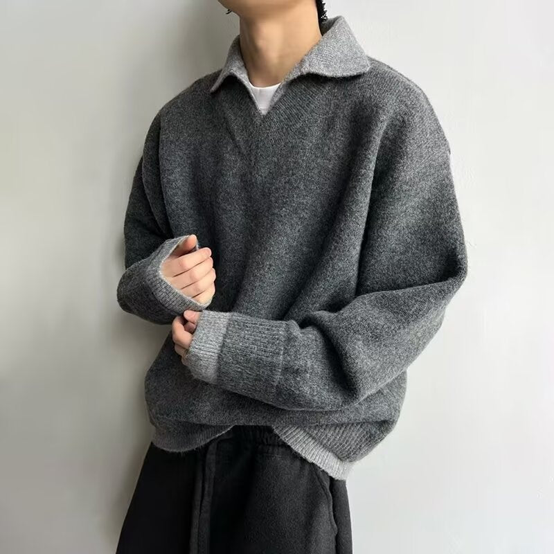 Cool Boys iki parçalı polo yaka kazak