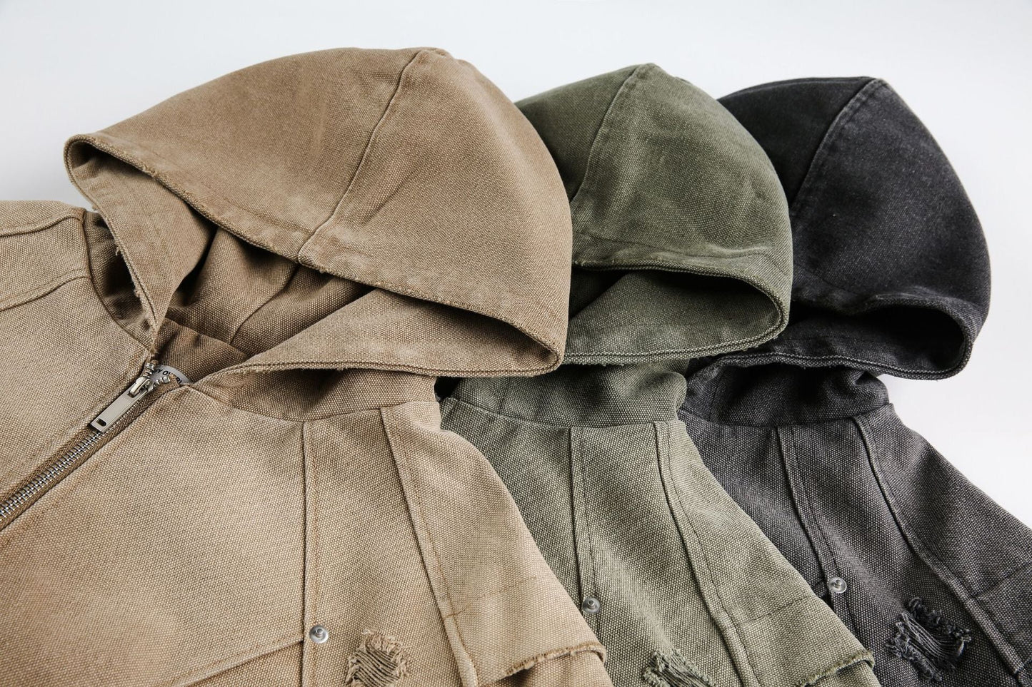 Heavy Washed Distressed Jacket