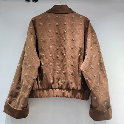 Essence  nakışlı boncuklu kısa ceket