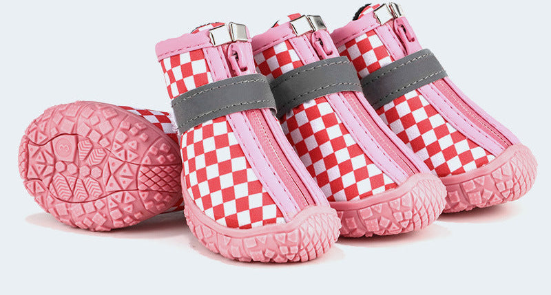 su geçirmez aşınmaya dayanıklı yansıtıcı köpek ayakkabılar