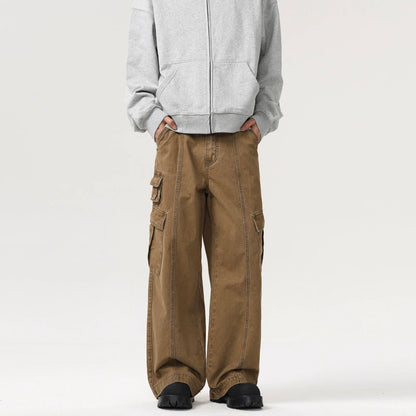 Frost Veil Retro Çok Cepli Kargo Pantolon