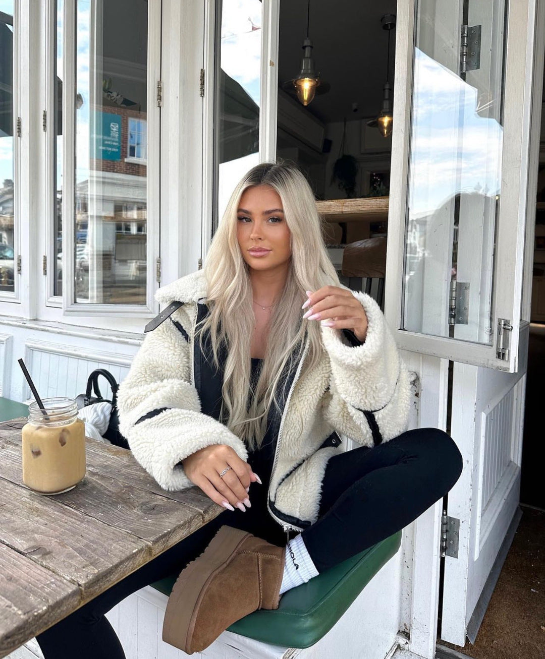 Midnight Furrow Polar Ceket