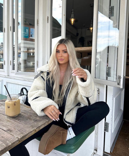 Midnight Furrow Polar Ceket