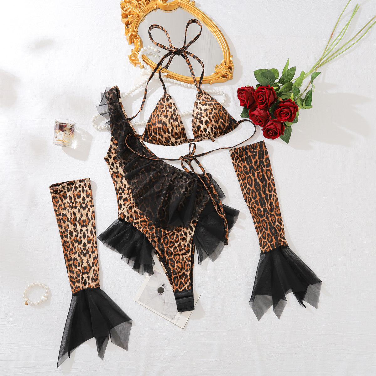 Velveton Leopar Takım