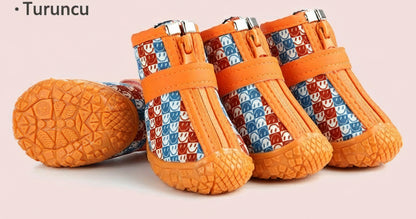 su geçirmez aşınmaya dayanıklı yansıtıcı köpek ayakkabılar