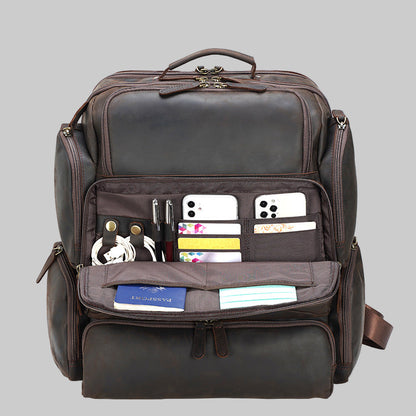 Marcus  lüks hakiki deri sırt çantası