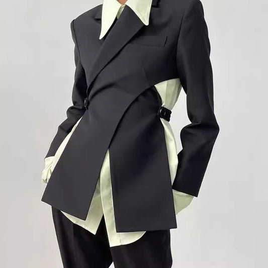Criss-Cross  Sırt Dekolteli Blazer