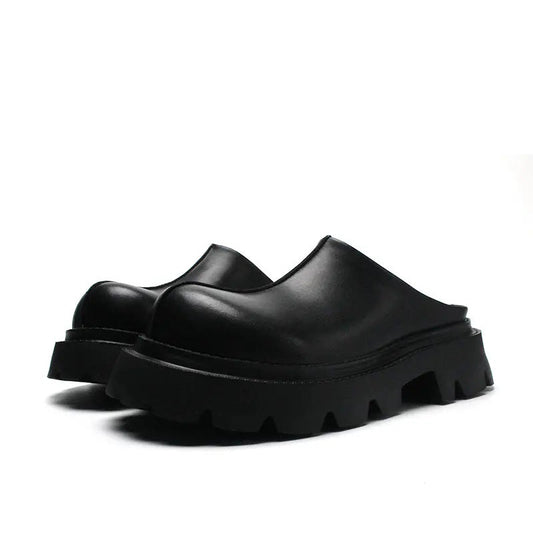 Dusty  kapalı burunlu hakiki deri unisex terllik