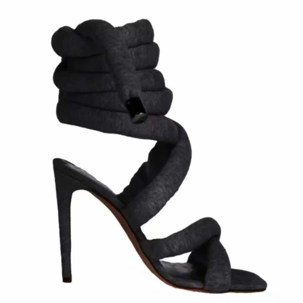 Hex on Heels Çapraz Bağcıklı Topuklu Ayakkabı