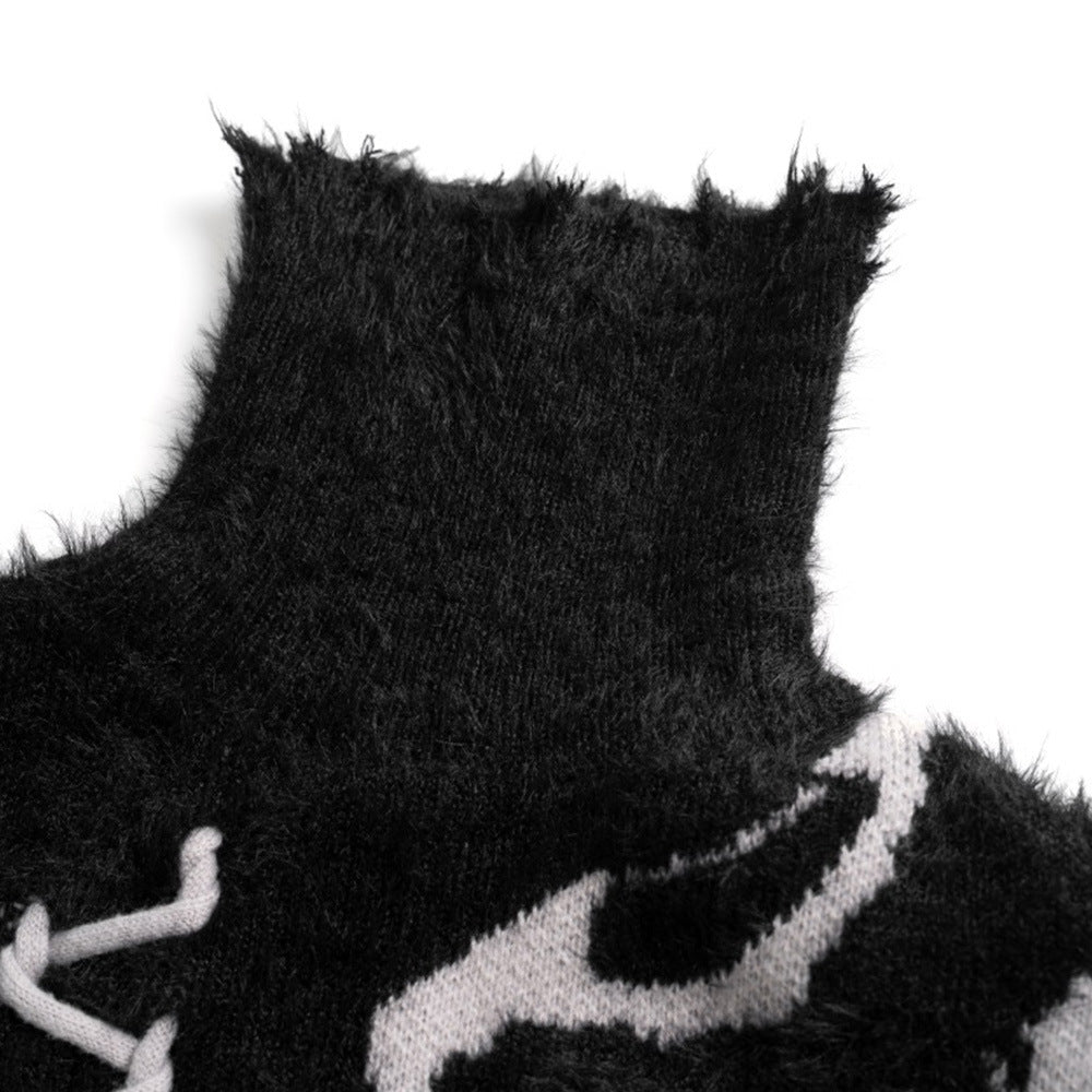 Snøra Bağcıklı Balıkçı Yaka Triko Kazak