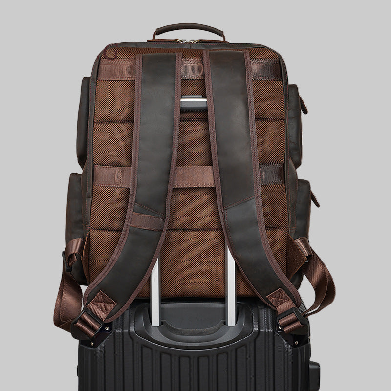 Marcus  lüks hakiki deri sırt çantası