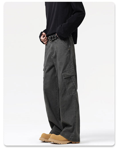 Frost Veil Retro Çok Cepli Kargo Pantolon