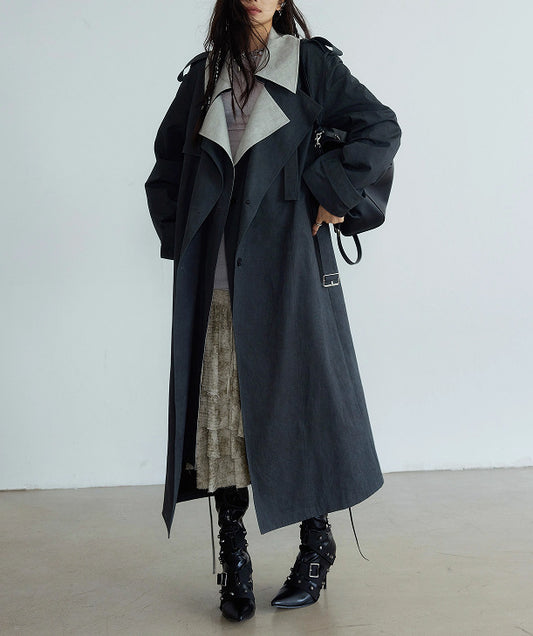 Run Mary Kontrast Renkli Trençkot