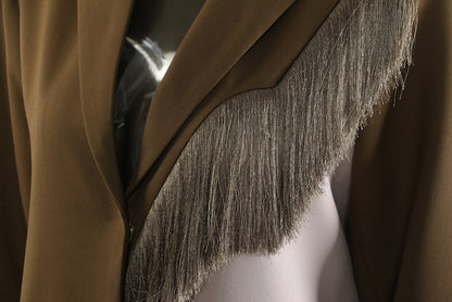 Boho Motion Fringe Coat